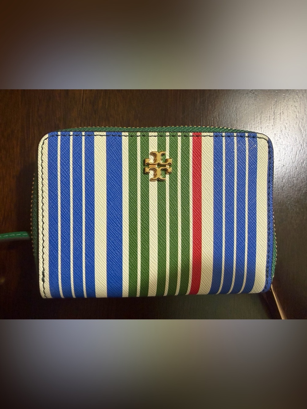 New! Tory Burch Emerson Zip Around Wallet